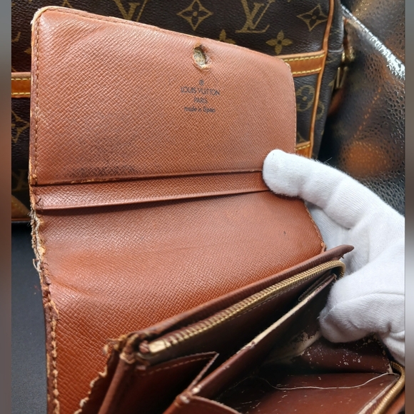 🏷 AS-IS Louis Vuitton Wallet Lot – Monogram Canvas – Parts or Repair - Picture 12 of 17